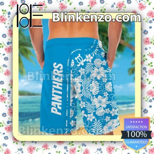 Personalized Carolina Panthers & Mickey Mouse Mens Shirt, Swim Trunk a