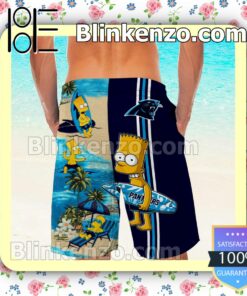 Personalized Carolina Panthers Simpsons Mens Shirt, Swim Trunk a