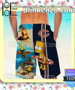 Personalized Chicago Bears Simpsons Mens Shirt, Swim Trunk a