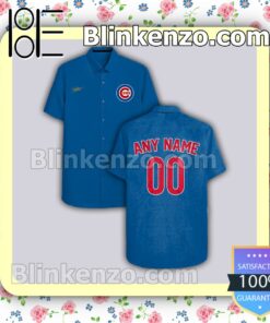 Personalized Chicago Cubs Blue Gift For Fans Summer Hawaiian Shirt, Mens Shorts a