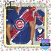 Personalized Chicago Cubs Blue Red Summer Hawaiian Shirt, Mens Shorts