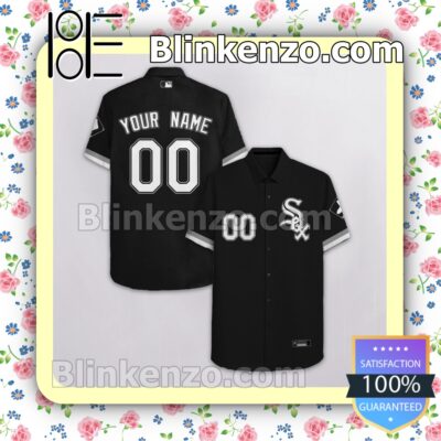 Personalized Chicago White Sox Black Summer Hawaiian Shirt