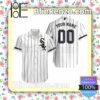 Personalized Chicago White Sox Thin Black Stripe Summer Shirt