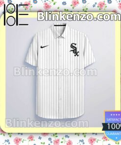 Personalized Chicago White Sox White Summer Hawaiian Shirt, Mens Shorts