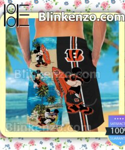 Personalized Cincinnati Bengals Mickey Mens Shirt, Swim Trunk a