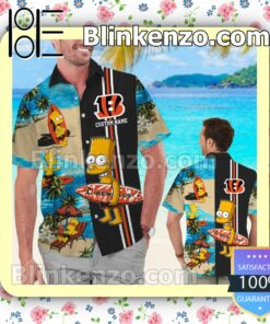 Personalized Cincinnati Bengals Simpsons Mens Shirt, Swim Trunk