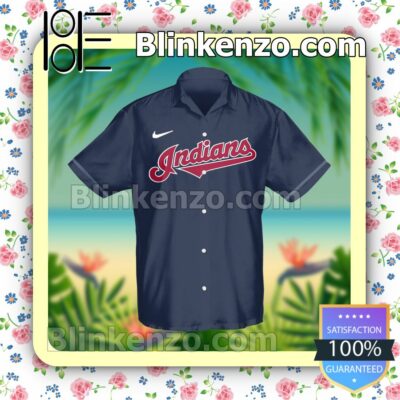 Personalized Cleveland Guardians, Cleveland Indians Baseball Navy Summer Hawaiian Shirt, Mens Shorts a