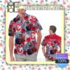 Personalized Cleveland Indians Tropical Floral America Flag For MLB Football Lovers Mens Shirt, Swim Trunk