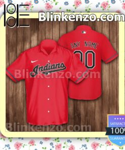 Personalized Cleveland Indians,Cleveland Guardians Baseball Red Summer Hawaiian Shirt, Mens Shorts