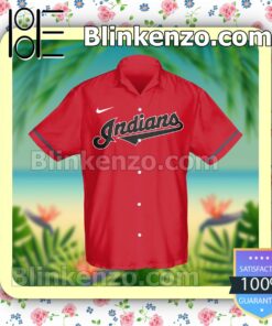 Personalized Cleveland Indians,Cleveland Guardians Baseball Red Summer Hawaiian Shirt, Mens Shorts a