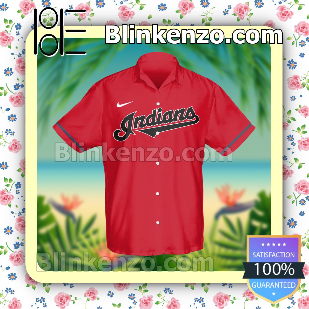 Cleveland Indians MLB Flower Hawaiian Shirt Unique Gift For Fans -  Freedomdesign
