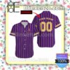 Personalized Crown Royal Pinstripe Purple Summer Hawaiian Shirt, Mens Shorts