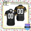Personalized Custom Pittsburgh Steelers Black Jersey Inspired Style Summer Shirt