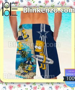 Personalized Dallas Cowboys Simpsons Mens Shirt, Swim Trunk a