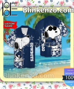 Personalized Dallas Cowboys & Snoopy Mens Shirt, Swim Trunk