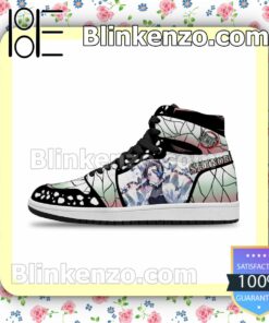 Personalized Demon Slayer Shinobu Kocho Custom Anime Air Jordan 1 Mid Shoes a