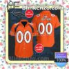 Personalized Denver Broncos Football Team Orange Summer Hawaiian Shirt, Mens Shorts