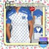 Personalized Detroit Lions Logo White Light Blue Summer Hawaiian Shirt, Mens Shorts