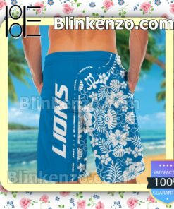 Personalized Detroit Lions & Mickey Mouse Mens Shirt, Swim Trunk a