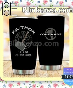 Personalized Fa-thor Like A Dad Just Way Cooler Black 30 20 Oz Tumbler