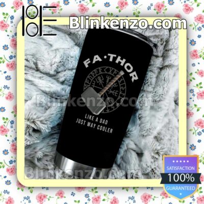 Personalized Fa-thor Like A Dad Just Way Cooler Black 30 20 Oz Tumbler b