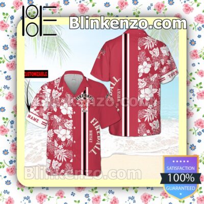 Personalized Fireball Red Summer Hawaiian Shirt