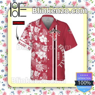 Personalized Fireball Red Summer Hawaiian Shirt a