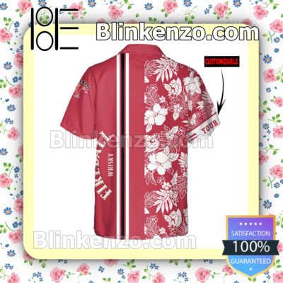 Personalized Fireball Red Summer Hawaiian Shirt b