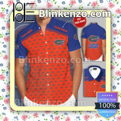 Personalized Florida Gators Football Team Orange Summer Hawaiian Shirt, Mens Shorts