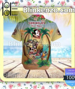 Personalized Florida State Seminoles Flamingo Parrot Mens Shirt, Swim Trunk a