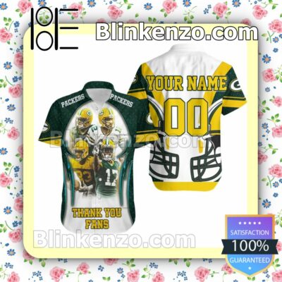 Personalized Green Bay Packers 2021 Super Bowl Nfc North Champions Thank You Fans Summer Shirt
