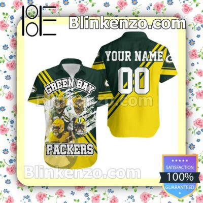 Personalized Green Bay Packers Aaron Rodgers 12 Jimmy Graham 80 Aaron Jones 33 Davante Adams 17 Summer Shirt