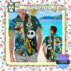 Personalized Green Bay Packers Jack Skellington Mens Shirt, Swim Trunk