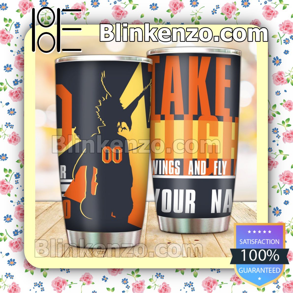Personalized Haikyuu Take Flight Wings And Fly 30 20 Oz Tumbler
