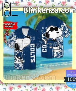 Personalized Indianapolis Colts & Snoopy Mens Shirt, Swim Trunk