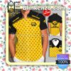 Personalized Iowa Hawkeyes Yellow Black Summer Hawaiian Shirt, Mens Shorts