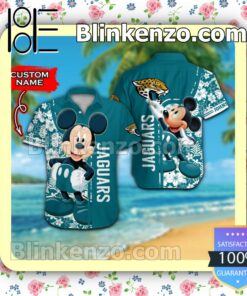 Personalized Jacksonville Jaguars & Mickey Mouse Mens Shirt, Swim Trunk