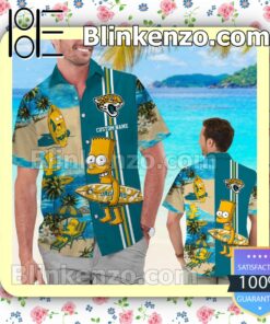 Personalized Jacksonville Jaguars Simpsons Mens Shirt, Swim Trunk