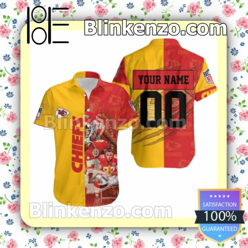 Personalized Kansas City Chiefs Logo Afc West Champions Red Yellow Summer Shirt