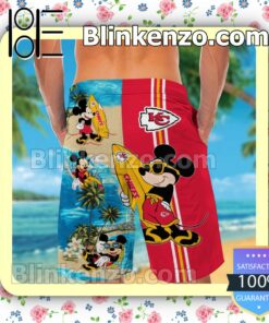 Personalized Kansas City Chiefs Mickey Mens Shirt, Swim Trunk a