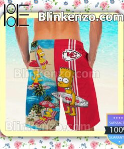 Personalized Kansas City Chiefs Simpsons Mens Shirt, Swim Trunk a