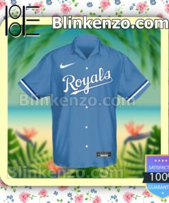Personalized Kansas City Royals Baseball Blue Summer Hawaiian Shirt, Mens Shorts a