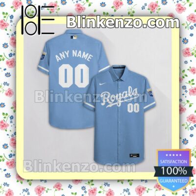 Personalized Kansas City Royals Blue Gift For Fans Summer Hawaiian Shirt, Mens Shorts a