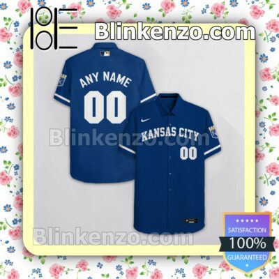 Personalized Kansas City Royals Blue Summer Hawaiian Shirt, Mens Shorts a