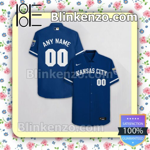Personalized Kansas City Royals Blue Summer Hawaiian Shirt, Mens Shorts a