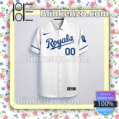 Personalized Kansas City Royals White Gift For Fans Summer Hawaiian Shirt, Mens Shorts