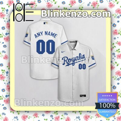 Personalized Kansas City Royals White Summer Hawaiian Shirt, Mens Shorts a
