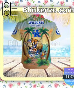 Personalized Kentucky Wildcats Flamingo Parrot Mens Shirt, Swim Trunk a