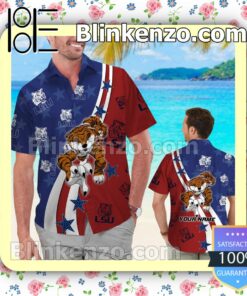 Personalized LSU Tigers American Flag Mens Shirt, Swim Trunk