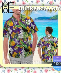 Personalized LSU Tigers Parrot Floral Tropical Mens Shirt, Swim Trunk